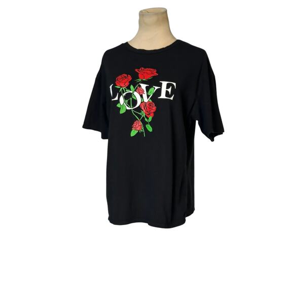 Ragdoll black Love print short sleeves t shirt size Large - Picture 10 of 10